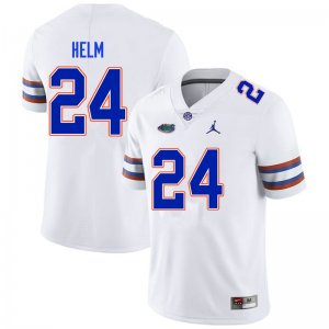 Men's Florida Gators #24 Avery Helm NCAA Nike White Authentic Stitched College Football Jersey NSJ4462FB